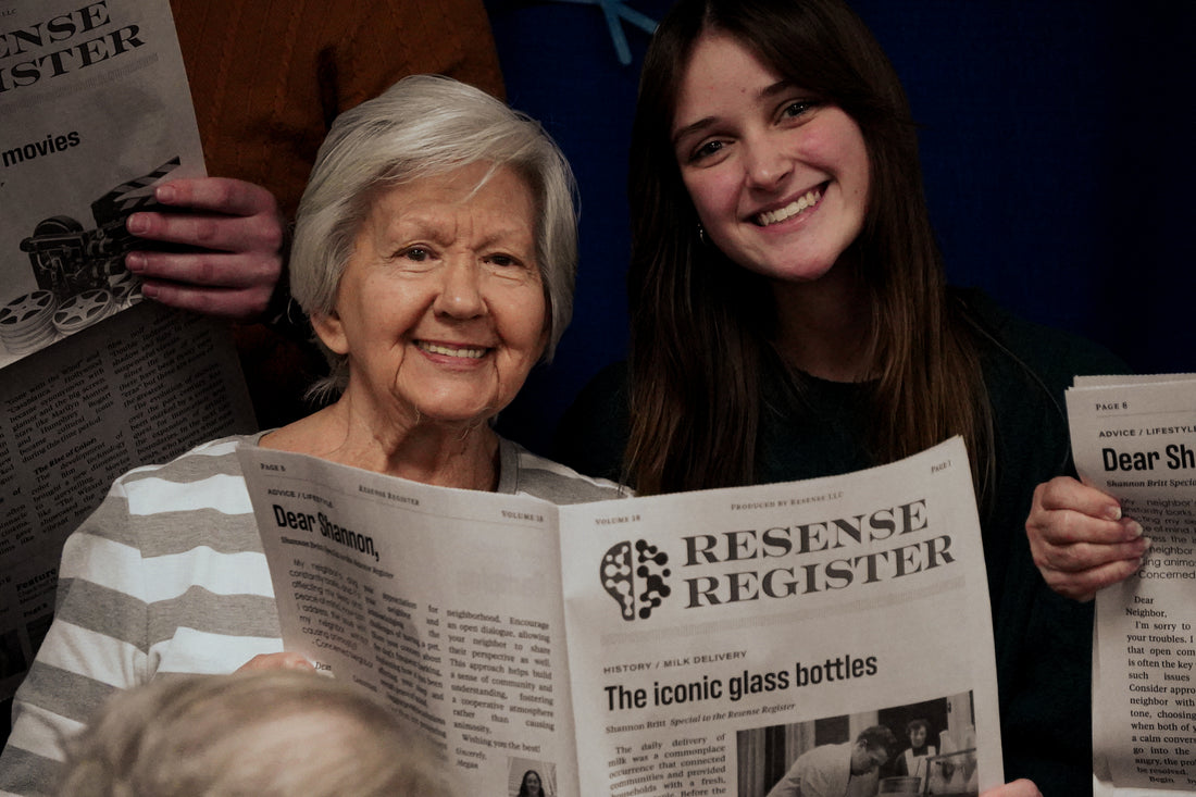 The Resense Register: A Catalyst for Reminiscence, Cognitive stimulation, and Meaningful Social Interactions.